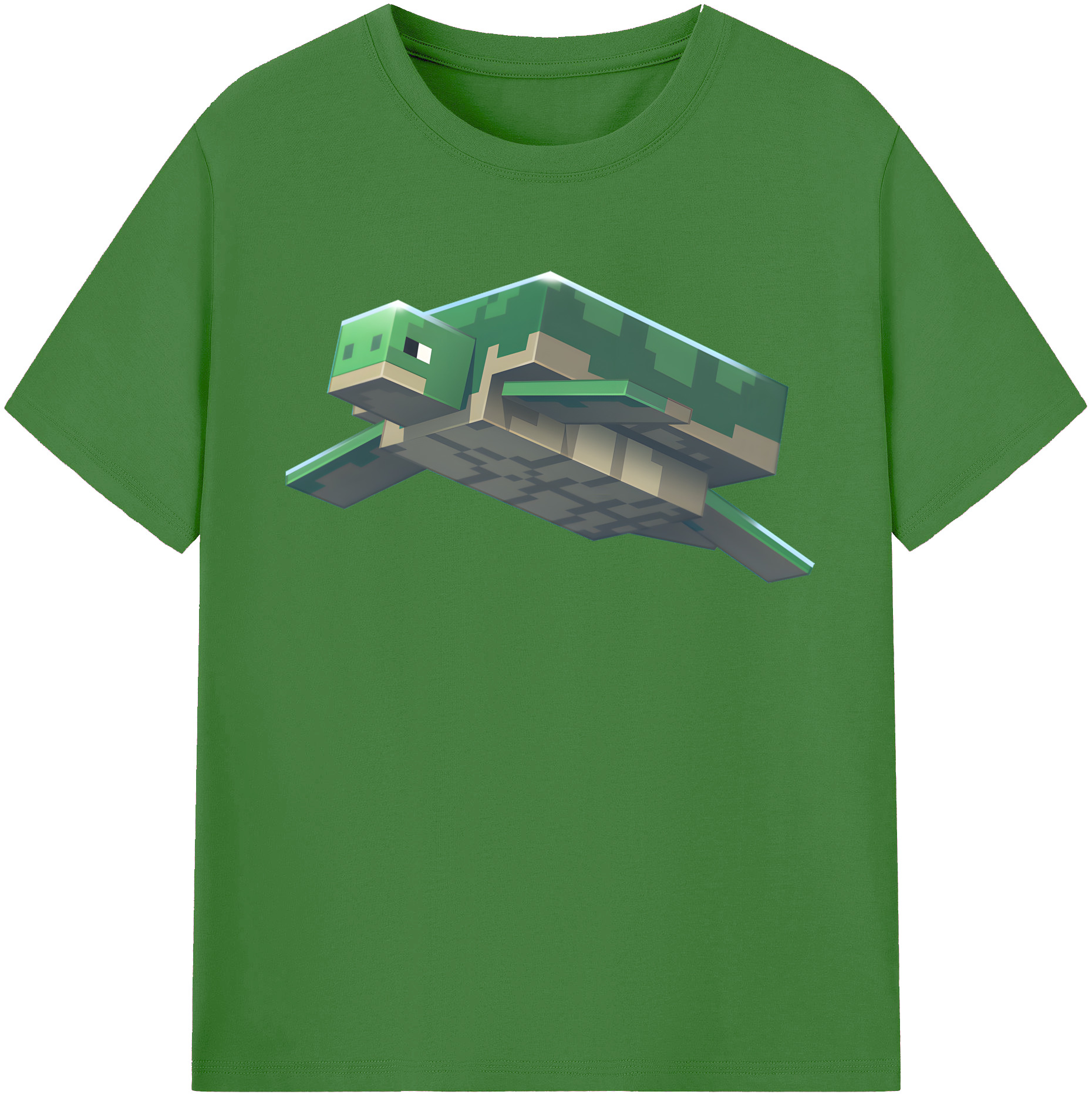 （画像用） マインクラフト ブロックの世界 Minecraft MC Block world レディースカジュアルプリントTシャツ（綿100％）
